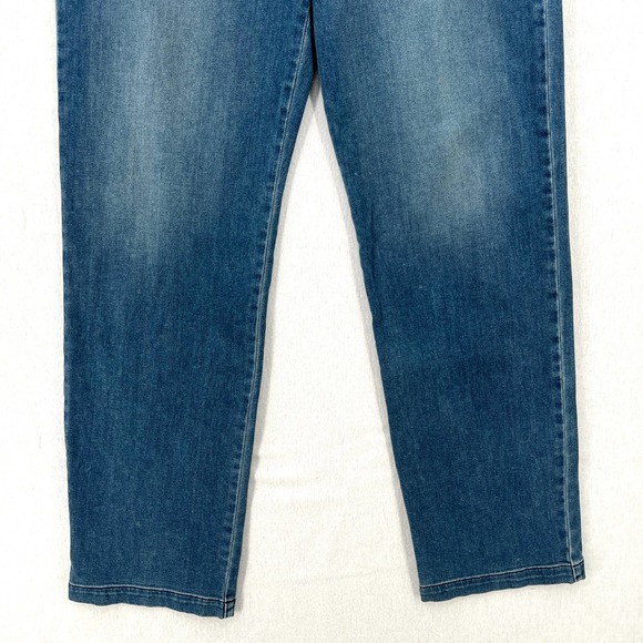 ENZA COSTA Pants Womens 29 Blue Straight Leg Denim Trouser Pant High Rise NEW - Picture 6 of 16